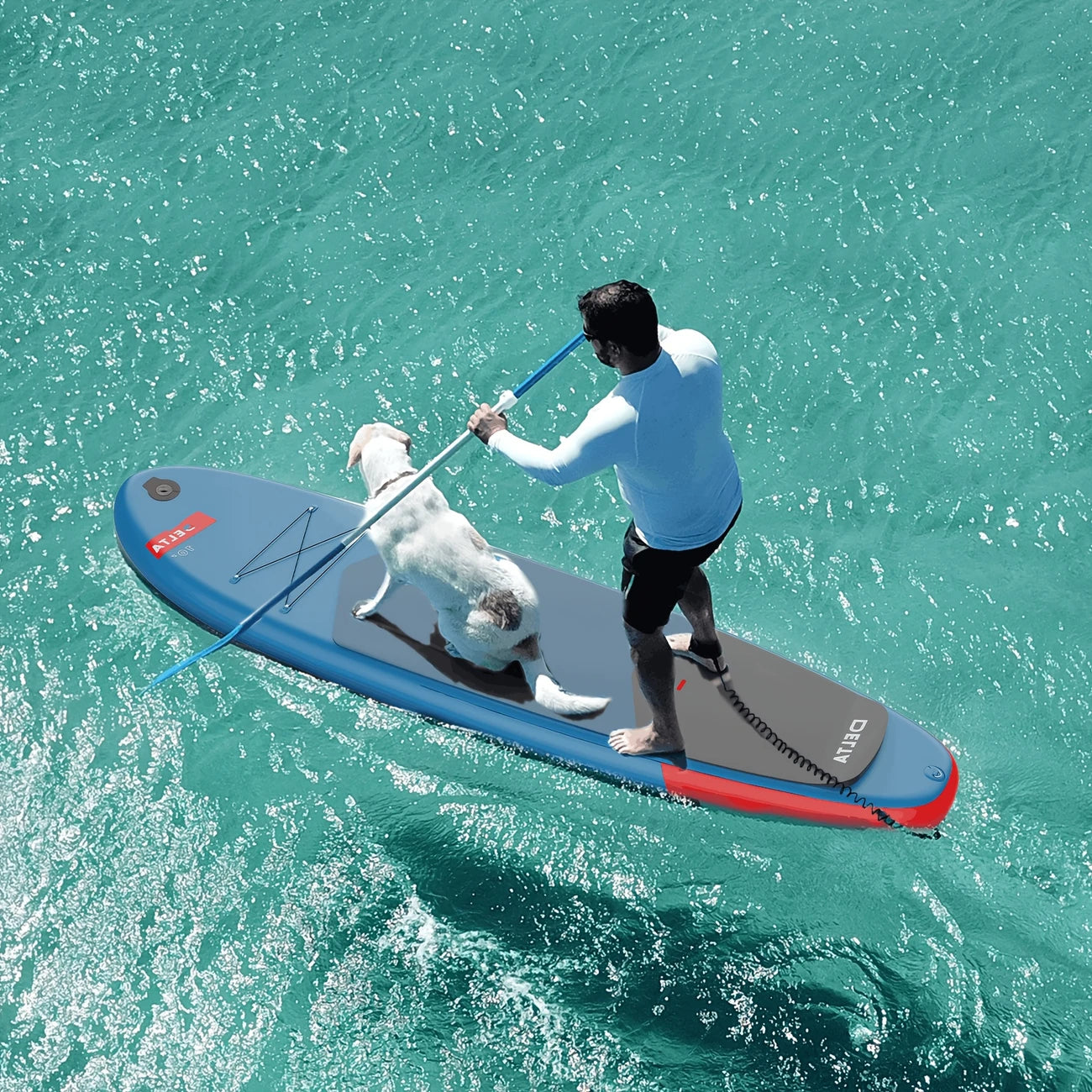 Bifanuo Inflatable Stand Up Paddle Board with Accessories & Backpack: Non-Slip Deck, Wide Stance,