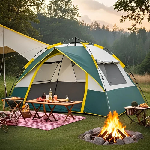 Automatic Ready-to-open Tents Outdoor Camping, Double Door And